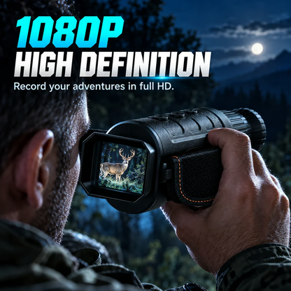 🔭 50% RABATT! 🌙 1080P HD Nachtsichtmonokular – 16X Zoom & Infrarot für Jagd ✨