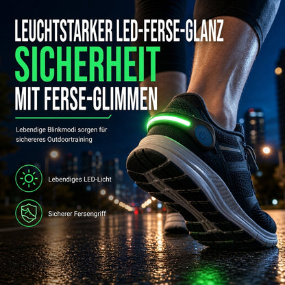 LED leuchtender Schuhclip Blitzende Sicherheitswarnleuchte für Nachtlaufen und Radfahren