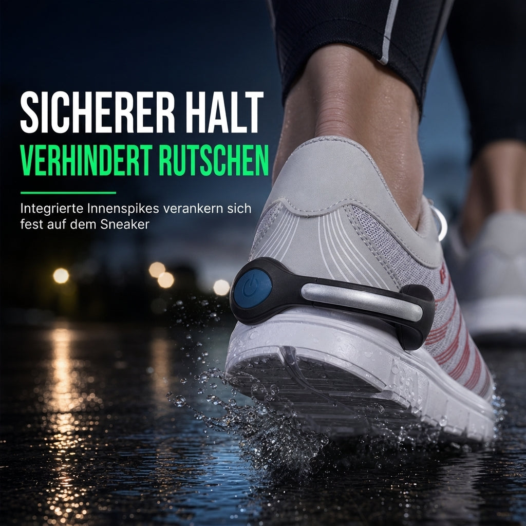 LED leuchtender Schuhclip Blitzende Sicherheitswarnleuchte für Nachtlaufen und Radfahren