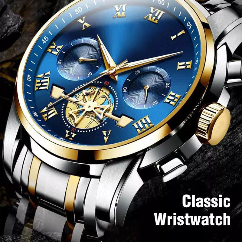 Luxusdesign Dodecagon Quartz Watch Neues multifunktionales Männer -Armbanduhr
