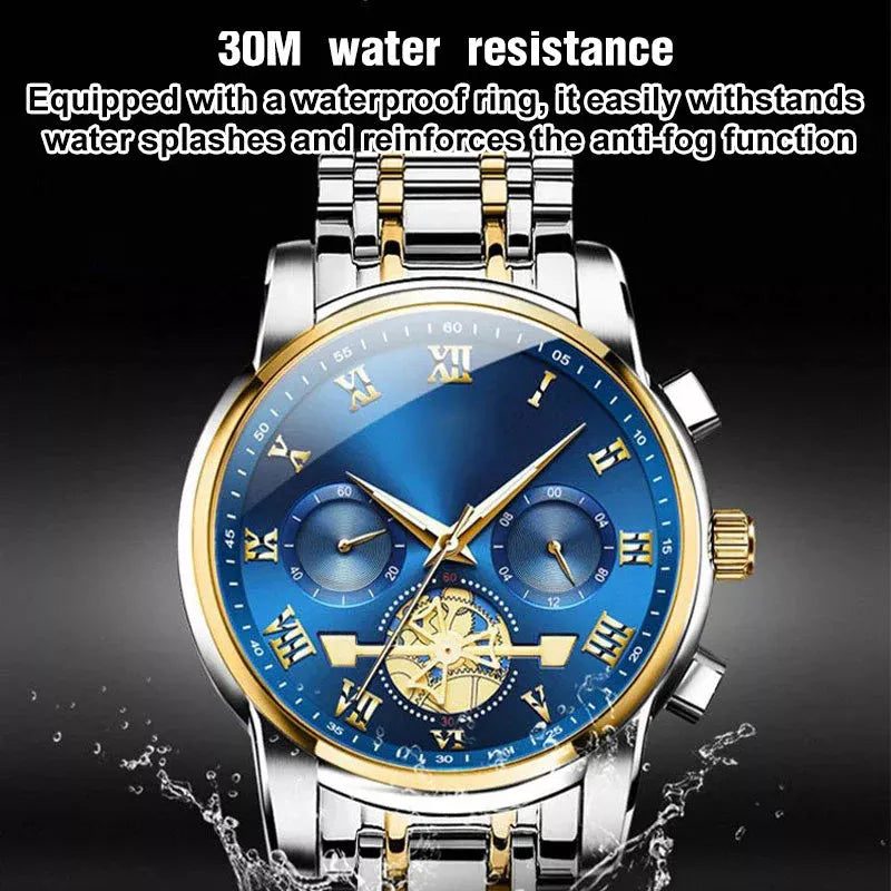 Luxusdesign Dodecagon Quartz Watch Neues multifunktionales Männer -Armbanduhr